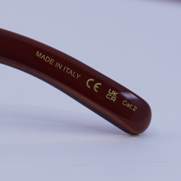 Gucci GG1723S 002 Sunglasses Transparent Brown Square Frame, Brown Lenses - Picture 9 of 12